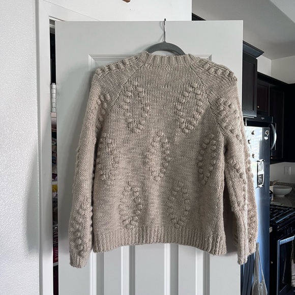 Lucky Brand Bobble Knit Cardigan - Cream Size Small - Picture 2 of 5